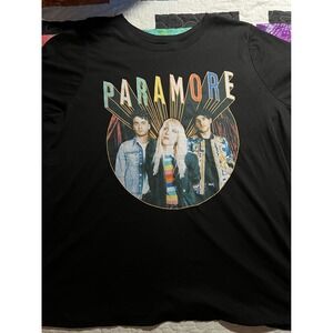 Torrid Paramore Classic Fit Cotton Crew Neck Tee Black 4X NWT